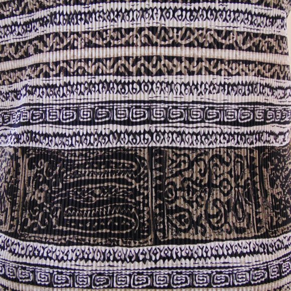 Plisse Vintage Crinkled Textured Sleeveless Top - Size L - Picture 3 of 4